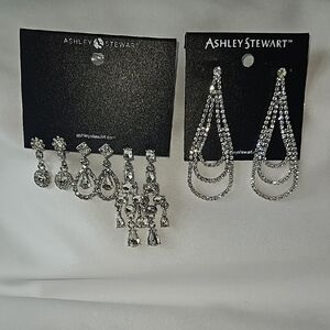 Ashley Stewart Silver Earring Bundle
